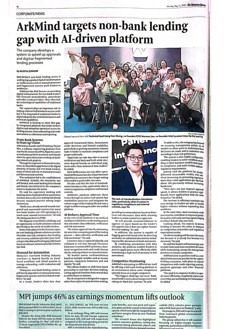 Featured in The Malaysian Reserve